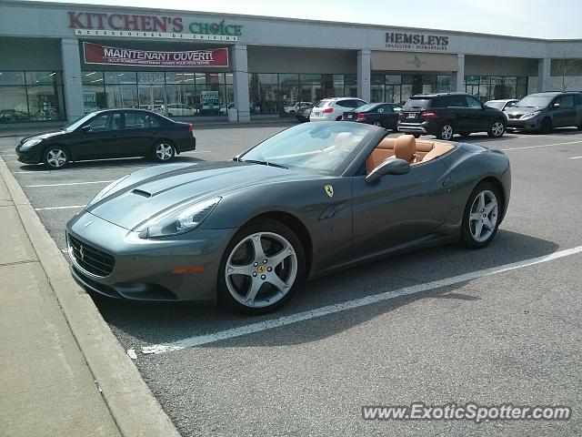 Ferrari California spotted in Montreal, Canada