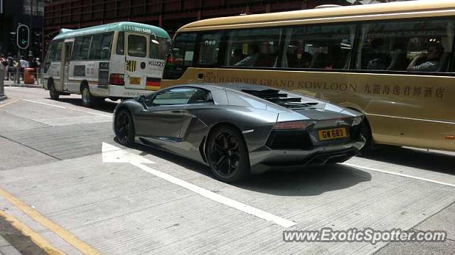 Lamborghini Aventador spotted in Hong Kong, China