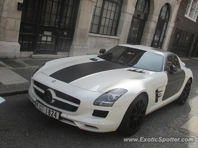 Mercedes SLS AMG spotted in London, United Kingdom