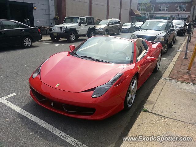 Ferrari 458 Italia spotted in Red Bank, New Jersey