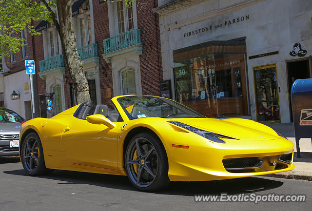 Ferrari 458 Italia spotted in Boston, Massachusetts