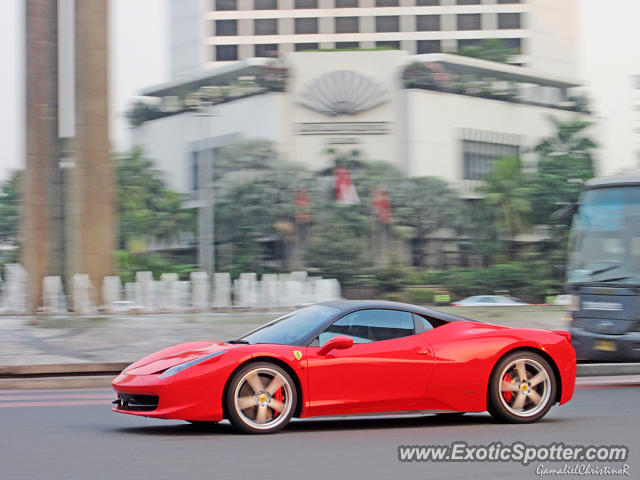 Ferrari 458 Italia spotted in Jakarta, Indonesia