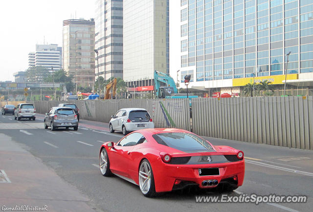 Ferrari 458 Italia spotted in Jakarta, Indonesia