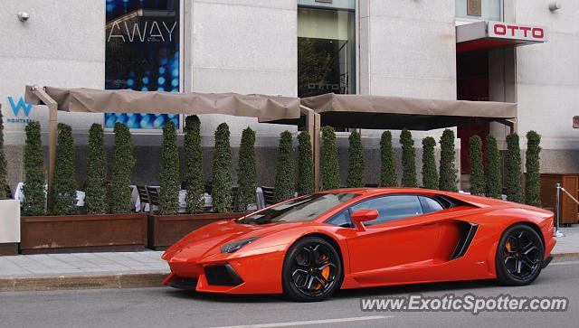 Lamborghini Aventador spotted in Montreal, Canada