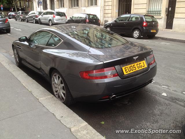 Aston Martin DB9 spotted in Paris, France