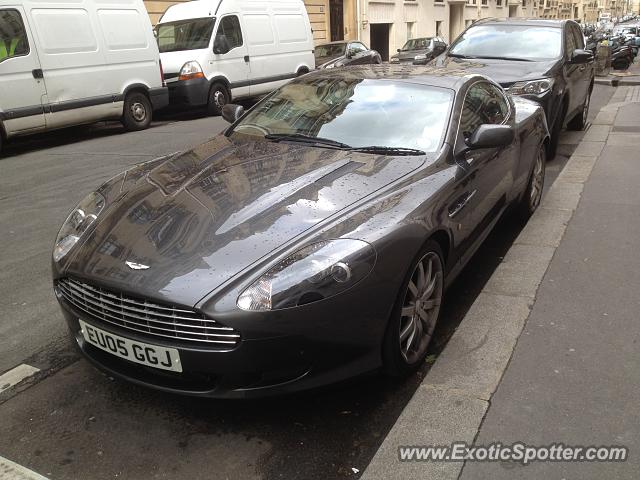 Aston Martin DB9 spotted in Paris, France