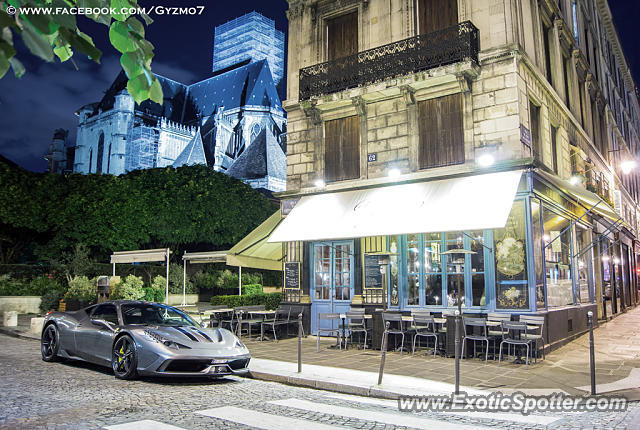 Ferrari 458 Italia spotted in Paris, France