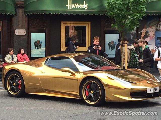 Ferrari 458 Italia spotted in London, United Kingdom