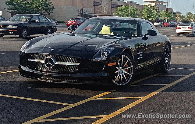 Mercedes SLS AMG spotted in Clarksville, Indiana