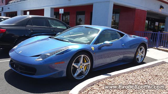 Ferrari 458 Italia spotted in Las Vegas, Nevada