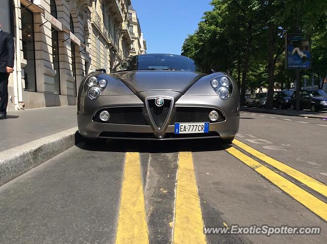 Alfa Romeo 8C spotted in Paris, France