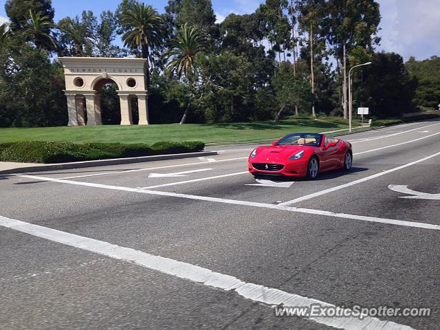 Ferrari California spotted in Newport Beach, California