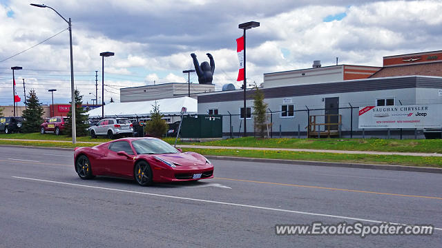 Ferrari 458 Italia spotted in Toronto, Ontario, Canada