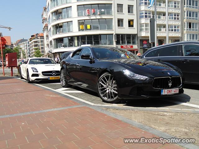 Mercedes SLS AMG spotted in Knokke-Heist, Belgium