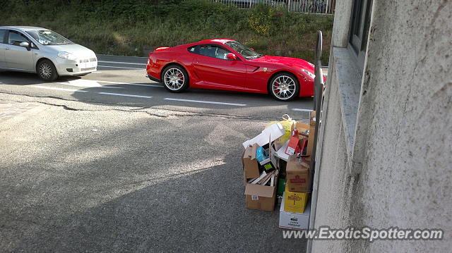 Ferrari 599GTB spotted in Bergamo, Italy