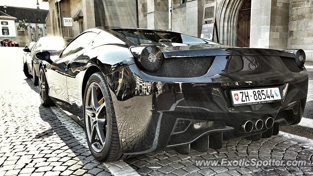 Ferrari 458 Italia spotted in Zurich, Switzerland