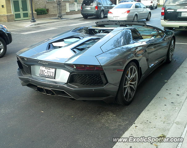 Lamborghini Aventador spotted in The Woodlands, Texas