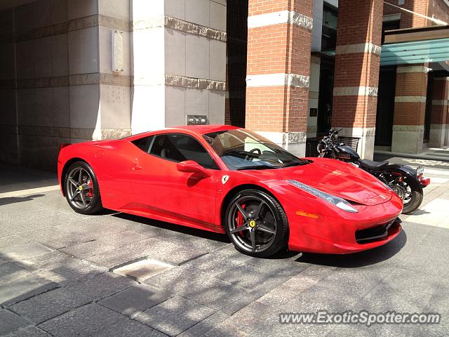 Ferrari 458 Italia spotted in Toronto, Canada