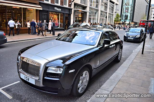 Rolls Royce Ghost spotted in London, United Kingdom