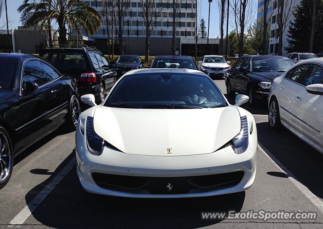 Ferrari 458 Italia spotted in San Jose, California