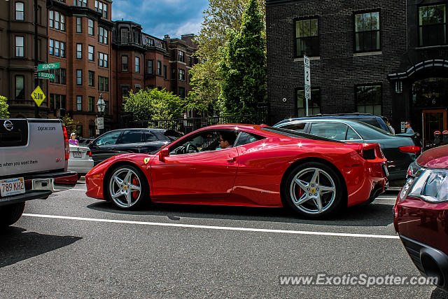 Ferrari 458 Italia spotted in Boston, Massachusetts