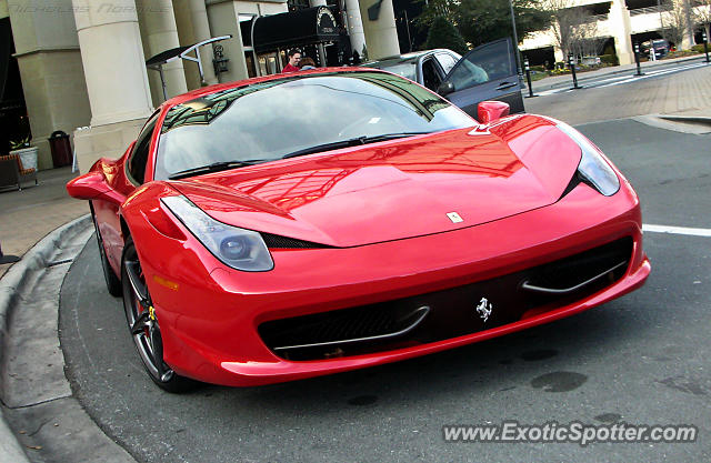 Ferrari 458 Italia spotted in Charlotte, North Carolina