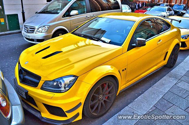 Mercedes C63 AMG Black Series spotted in London, United Kingdom