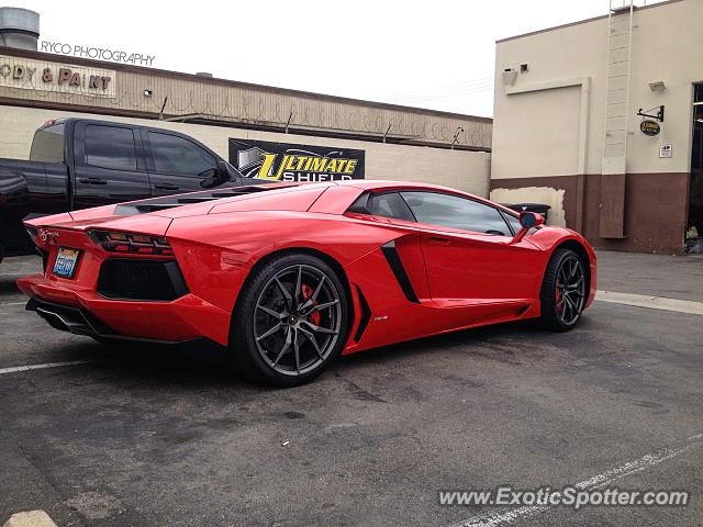 Lamborghini Aventador spotted in Orange, California