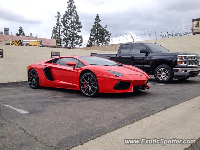 Lamborghini Aventador spotted in Orange, California