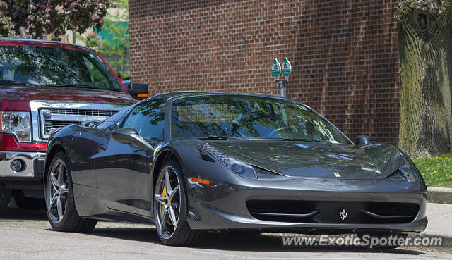 Ferrari 458 Italia spotted in Lake Geneva, Wisconsin