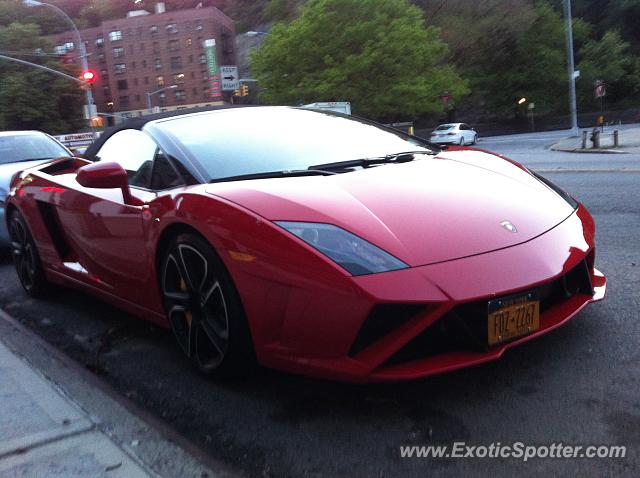 Lamborghini Gallardo spotted in Bronx, New York