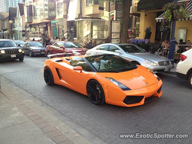 Lamborghini Gallardo spotted in Toronto, Canada