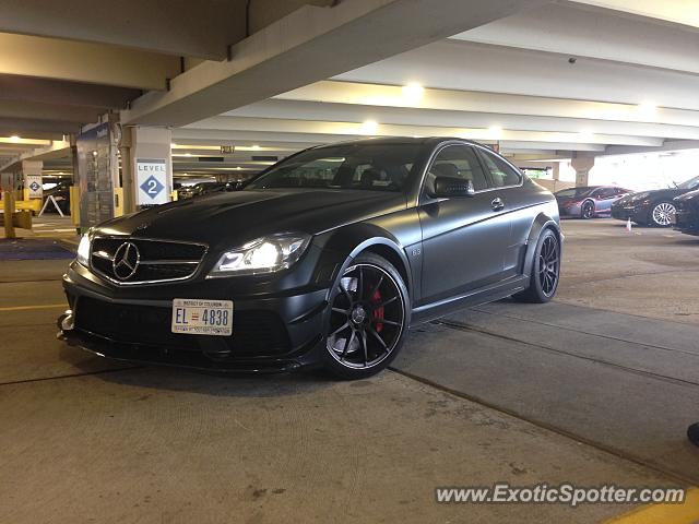 Mercedes C63 AMG Black Series spotted in Tyson's corner, Virginia