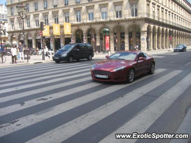 Aston Martin DB9 spotted in Paris, France