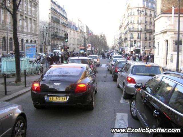 Bentley Continental spotted in Paris, France