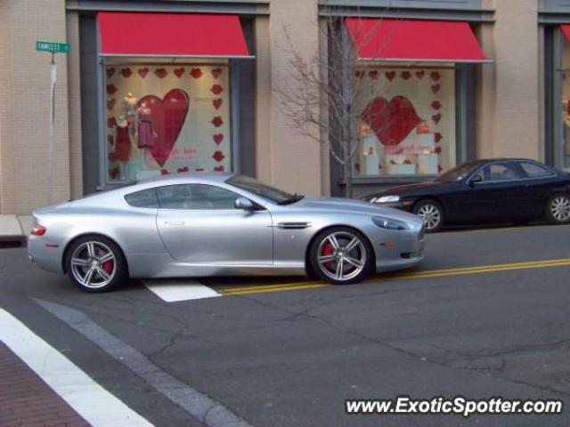 Aston Martin DB9 spotted in Greenwich, Connecticut