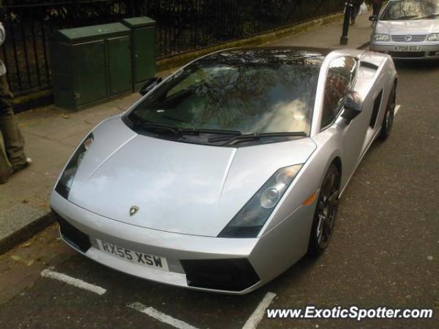 Lamborghini Gallardo spotted in London, United Kingdom