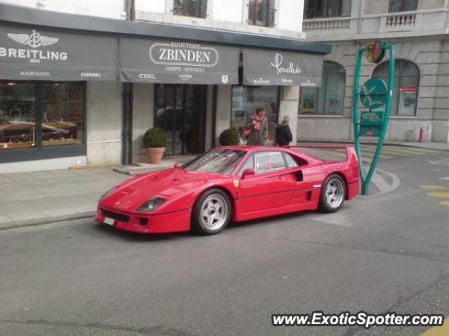 Ferrari F40 spotted in Geneva, Switzerland