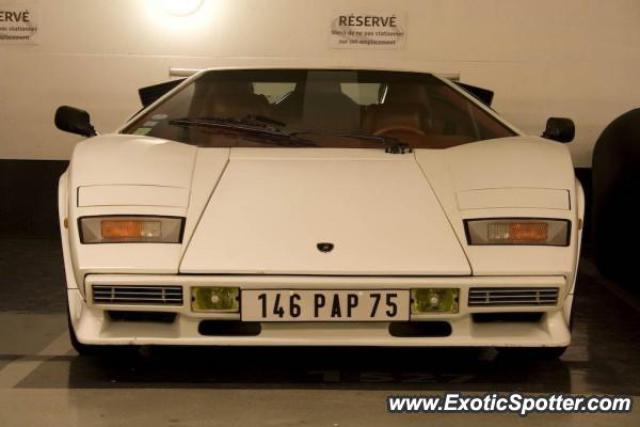 Lamborghini Countach spotted in Paris, France