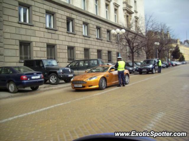 Aston Martin DB9 spotted in Sofia, Bulgaria