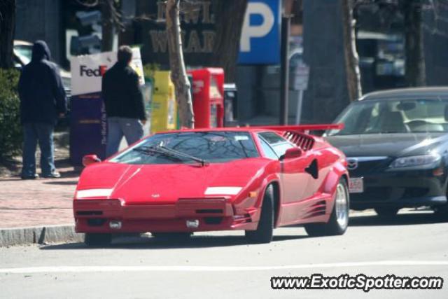 Lamborghini Countach spotted in Boston, Massachusetts