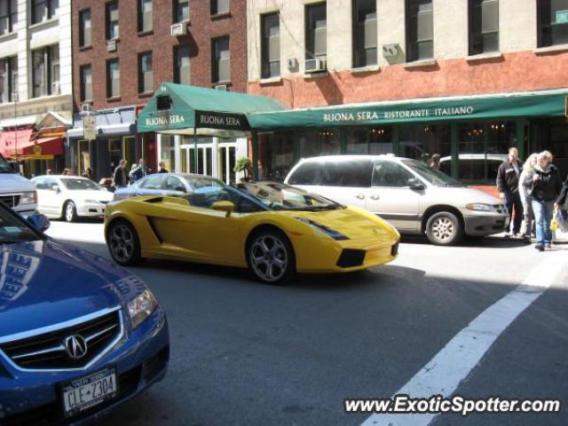 Lamborghini Gallardo spotted in New York, New York