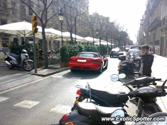 Dodge Viper spotted in Barcelona, Spain