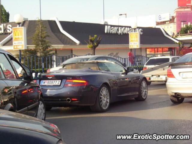 Aston Martin DB9 spotted in Sofia, Bulgaria