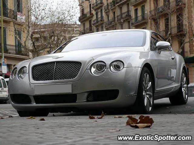 Bentley Continental spotted in Barcelona, Spain