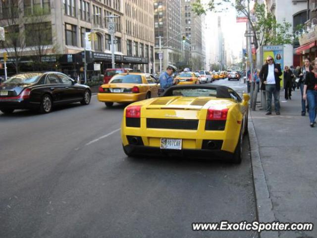 Lamborghini Gallardo spotted in New York, New York