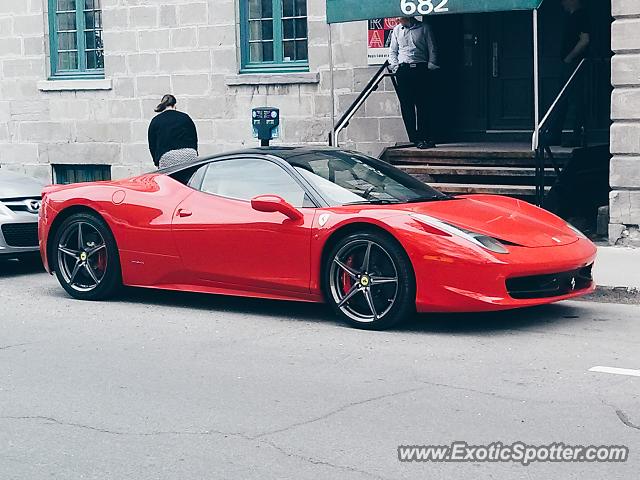 Ferrari 458 Italia spotted in Montreal, Canada