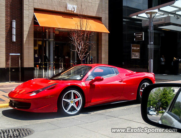 Ferrari 458 Italia spotted in Cherry Creek, Colorado