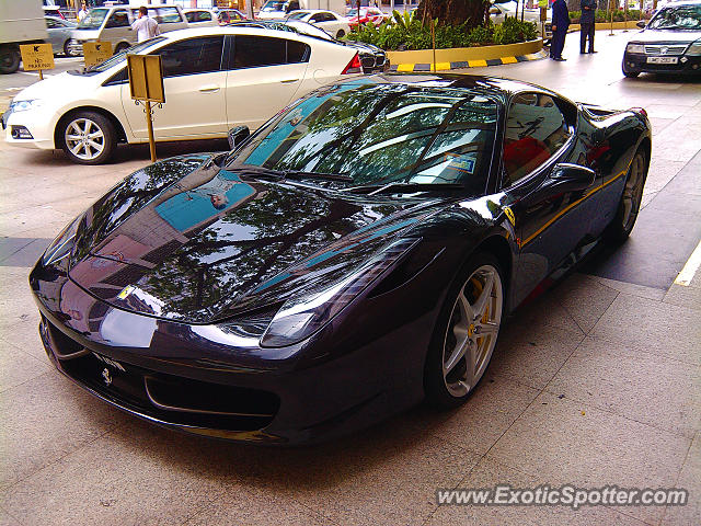 Ferrari 458 Italia spotted in Kuala Lumpur, Malaysia