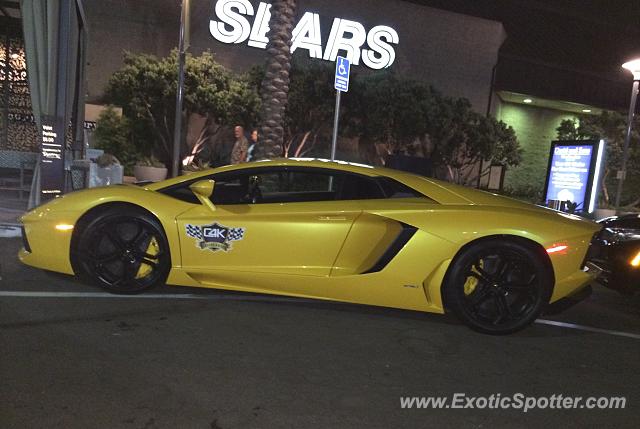 Lamborghini Aventador spotted in San Diego, California